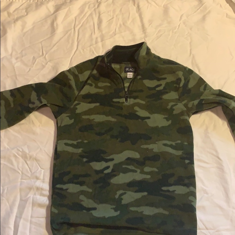 Children's Place Camo Fleece Pullover